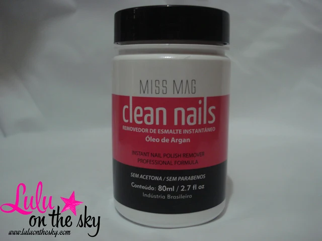 Removedor de esmalte  instantâneo Clean Nails - Miss Mag: eu testei - blog luluonthesky