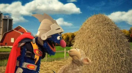 Sesame Street Episode 4605. Super Grover 2.0 Farm. Super Grover uses magnets to solve a problem.