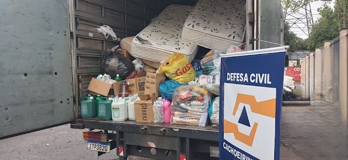 Em 24 horas, comunidade de Cachoeirinha doa cerca de 1,5 toneladas em itens para às famílias atingidas pelo ciclone