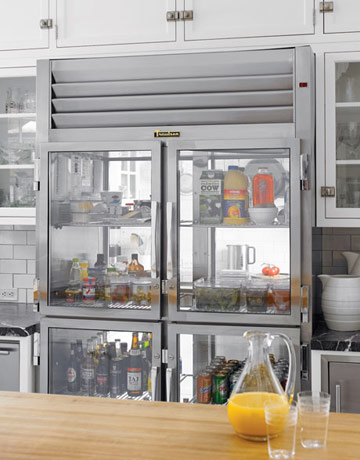 High Street Market: A Clear Glass Refrigerator Door