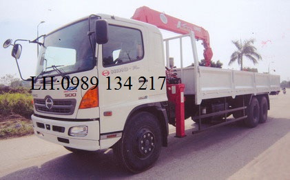 Xe cau chuyen dung unic 5 tan -Hino FL8JTSL +URV 555