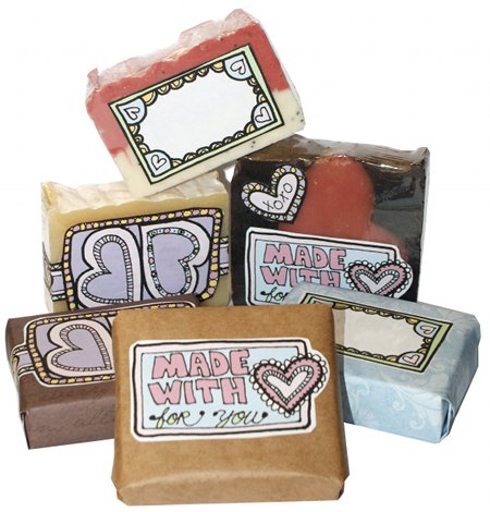 Then try my free printable Valentine's Day soap labels for your gift giving