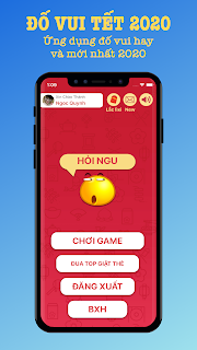 Giao diện chính Game đố vui