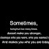 Sometimes