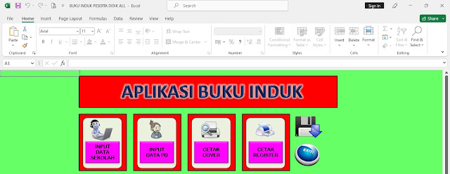 Aplikasi Buku Induk Berbasis Excel