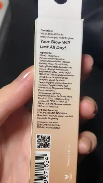 Ingredients somethinc liquid highlighter