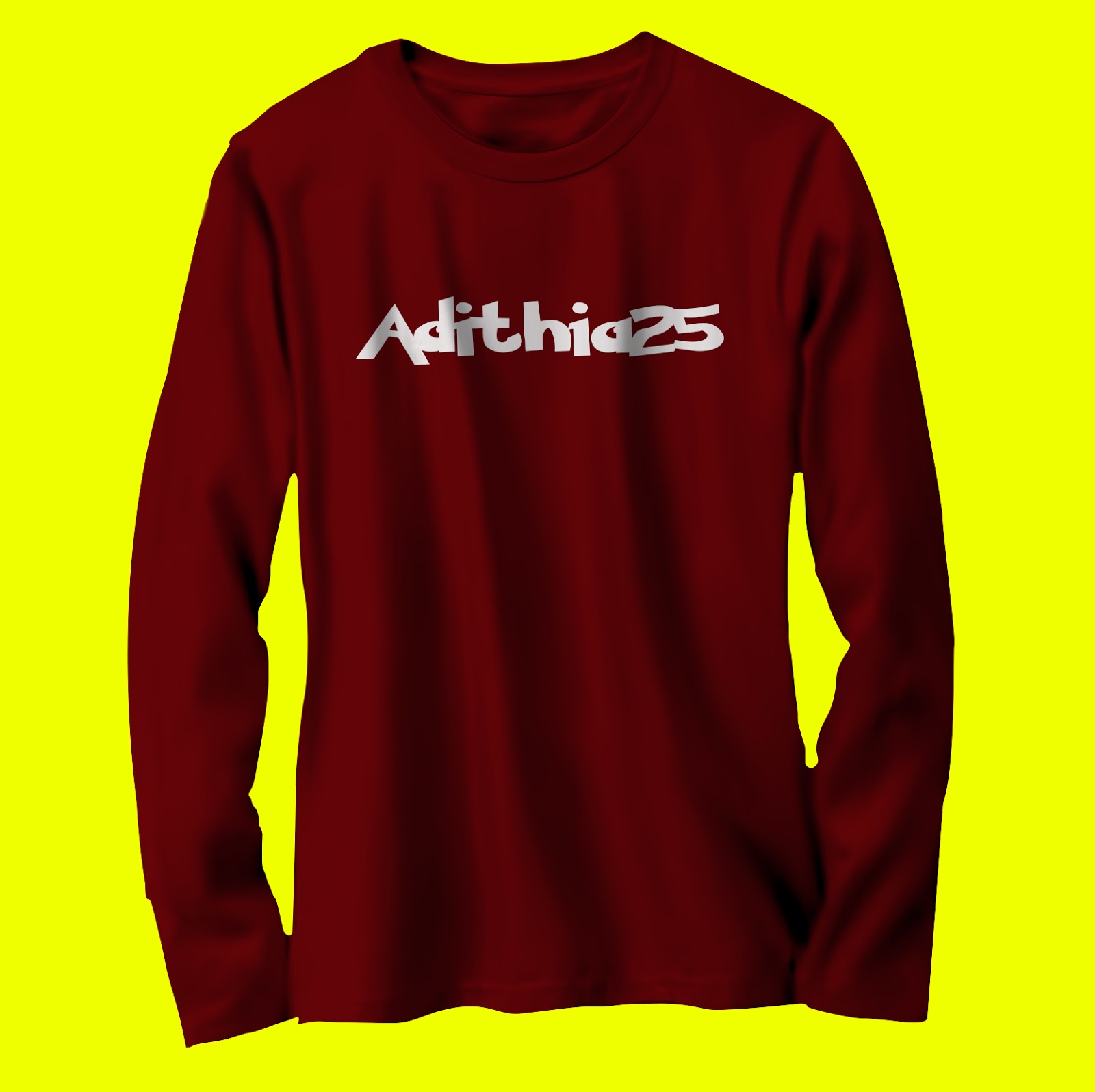 Download MOCK UP KAOS LENGAN PANJANG PSD