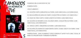 CHAQUETÓN, JUAN Y PEPE HABICHUELA PROGRAMA "AYER Y HOY DEL FLAMENCO" DE FERNANDO QUIÑONES