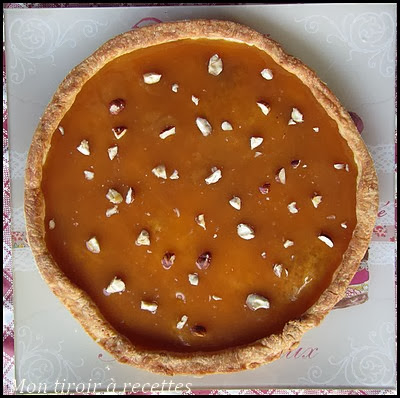 tarte au caramel et au chocolat