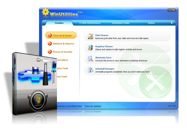 Capa WinUtilities Pro 9.58 + Serial