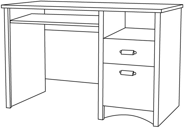 Ide Top Gambar Sketsa Meja