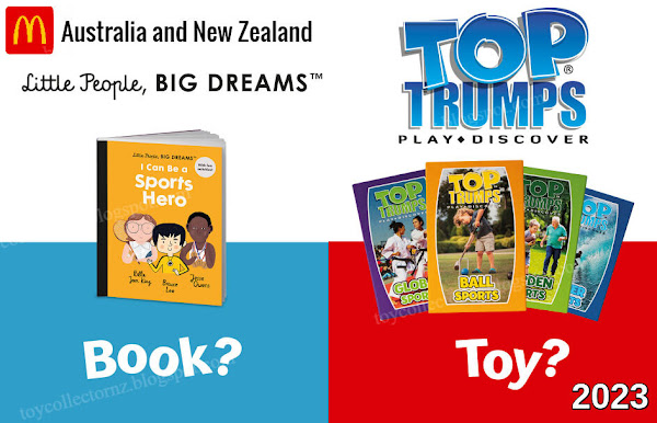 McDonalds Top Trumps 2023 Happy Meal Toys Australia and NZ May and June promotion