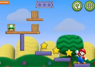 Jogue Super Mario Physics puzzle online na Arcadeflix