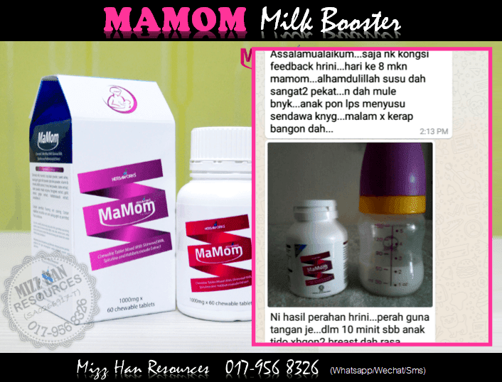 MAMOM MILK BOOSTER  MHR Stokis Produk Kecantikan