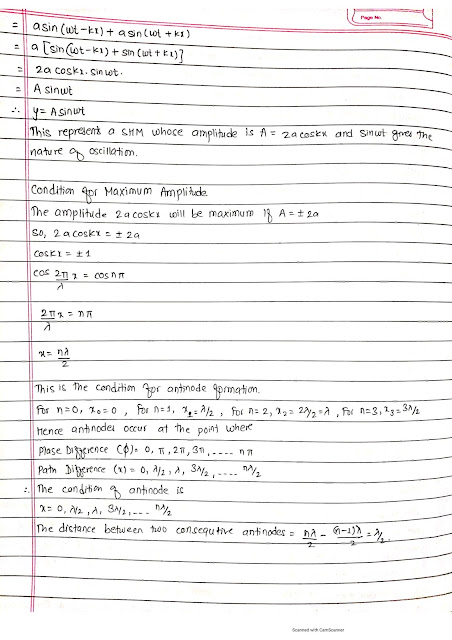 Class 12 Physics Wave Motion and  Mechanical wave Complete Note NEB