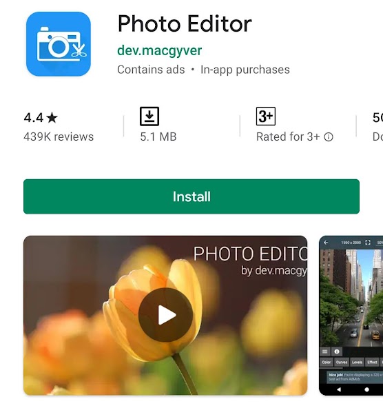 Photo Editor is a small but powerful photo editing application.