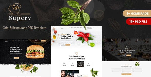 Restaurant PSD Template 