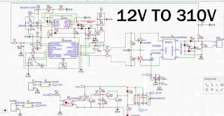 12V to 310V Inverter Converter