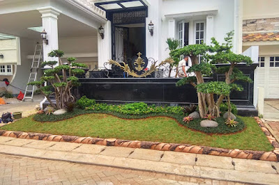 gambar taman bonsai depan rumah