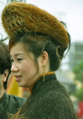 Woman with Unusual Hair Style - Unusual Hair Cut