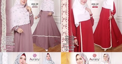 KOLEKSI GAMIS SYAR'I AURANY SEMI UMBRELLA GSA 10-17