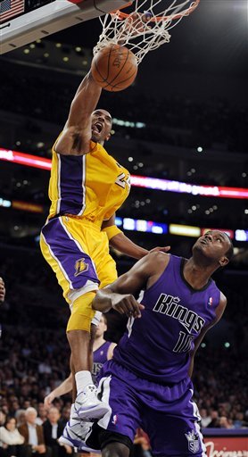 dwight howard dunking on kobe bryant. dwight howard dunking on kobe