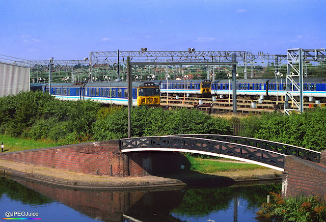 Class 310 units at Soho depot