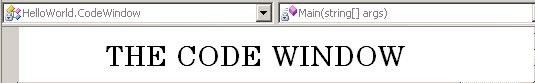 The Code Window