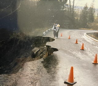 Road Washout in Clayburn, BC