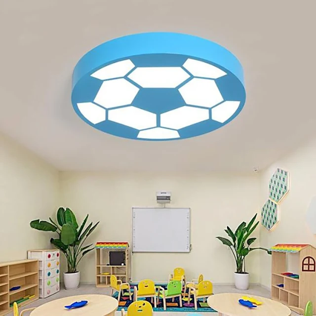 motif plafon lampu dekoratif sepak bola LED
