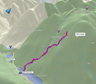 Crest Mountain Map GPS Route