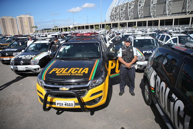 REFORÇO: Governo entrega 100 novas viaturas para a PM