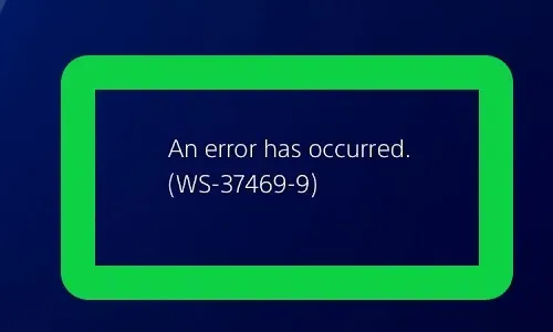 Fix PS4 Error Code WS-37469-9 Problem Solved