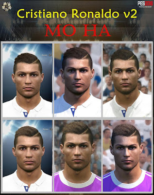  PES 2016 Cristiano Ronaldo v2 Face by Mo Ha