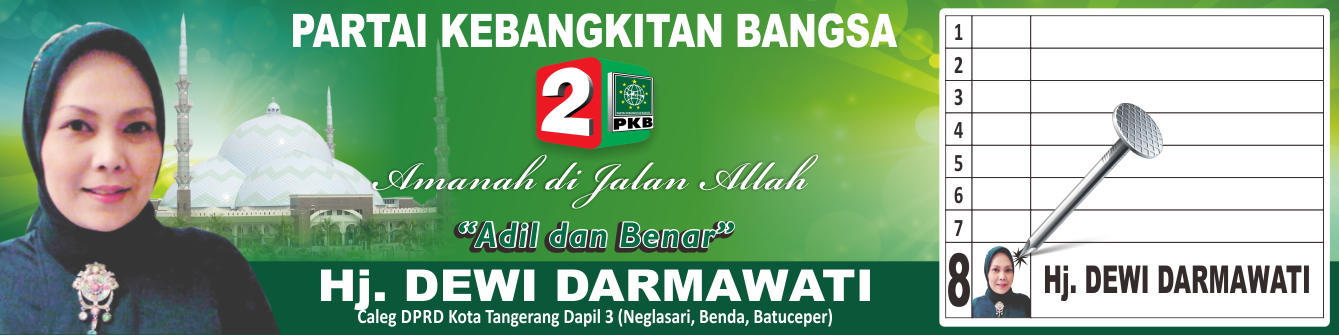 Download Free Desain  Spanduk  Caleg  PKB format CDR  Banten 
