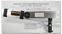 Umbrella Hole Angle Measuring  Device - Lumopro, Photec, etc