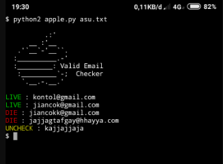 Apple Valid mail Checker CLI 2019 [Python]