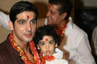 zayed khan with his son