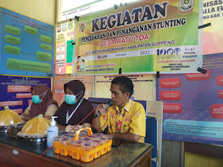 Sekertaris PMDES Watutoa Hariyadi Membuka Lansung Kegiatan Penyuluhan Penanganan Stunting