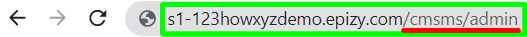 accessing cmsms website admin login page