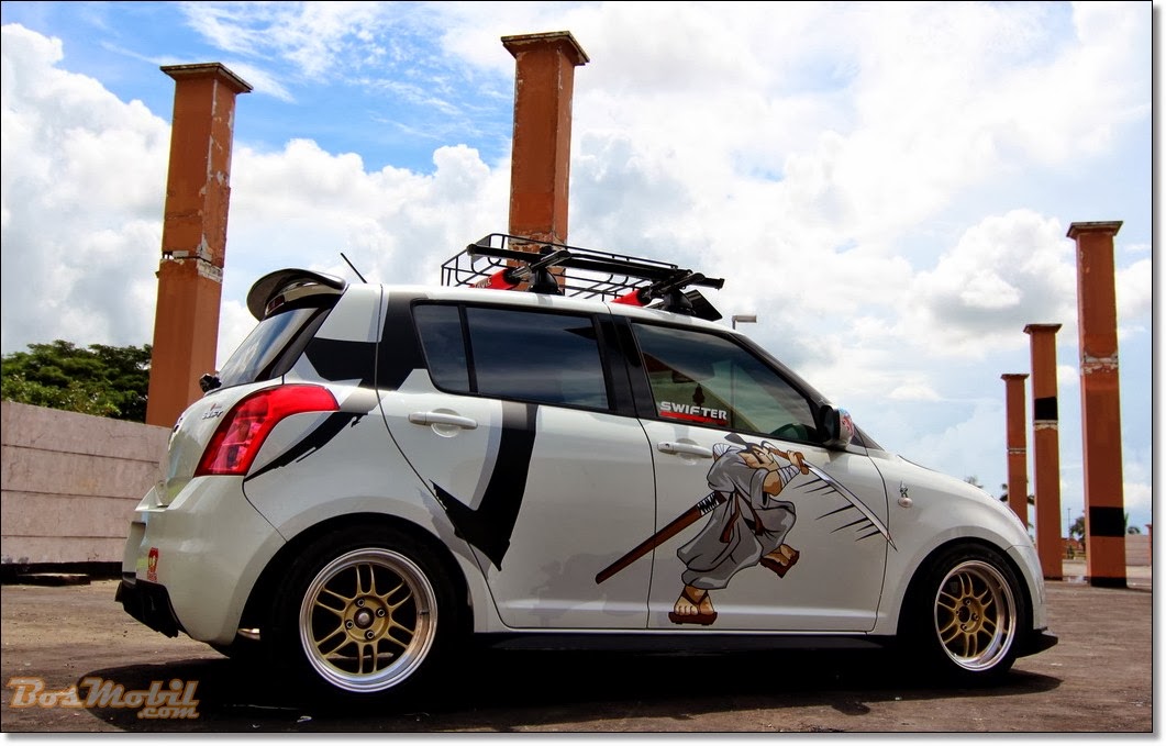 Gambar Mobil Suzuki Swift Modifikasi Elegan Terbaik 2014 