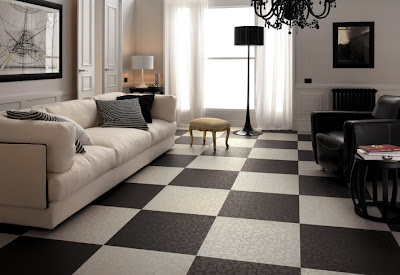 Black And White Floor Decorations
