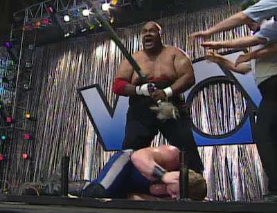 WCW Starrcade 1991 - Abdullah The Butcher destroys Sgt. Buddy Lee Parker
