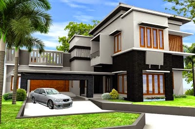 Gambar Desain Rumah Mewah Minimalis Modern 2 Lantai ...