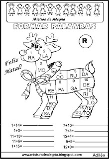 Natal, sílabas para formar palavras