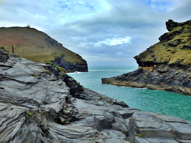 Entrance to Boscastle harbour, Cornwall