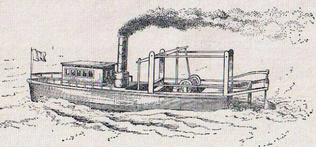 On the river Sonja near Lyon the first steamship sailed