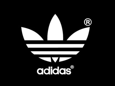 Adidas Logo Black Background 1000 X 1000