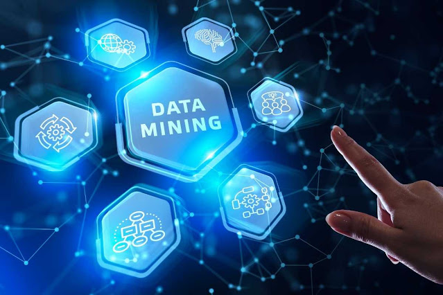 Data mining involves exploring and analyzing large blocks of information to glean meaningful patterns and trends.