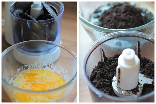 5 Ingredients Oreo Cheesecake, quick and easy to make and to top it all off it's no bake!! www.goodfoodshared.blogspot.com